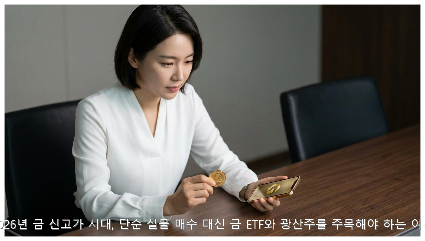 2026년 금 신고가 시대, 단순 실물 매수 대신 금 ETF와 광산주를 주목해야 하는 이유 핵심 안내 및 분석 인포그래픽 (3)