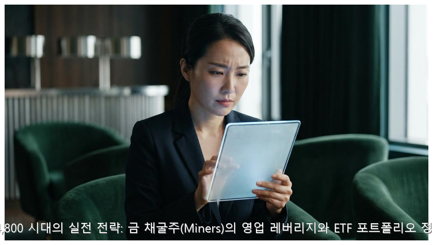 금 채굴주 투자 전략: 레버리지와 ETF 분석 핵심 안내 및 분석 인포그래픽 (4)