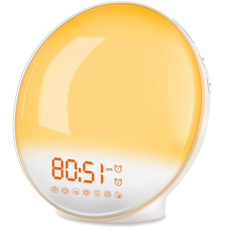 LED-Sonnenaufgangs-Wecker mit Stimmungslicht