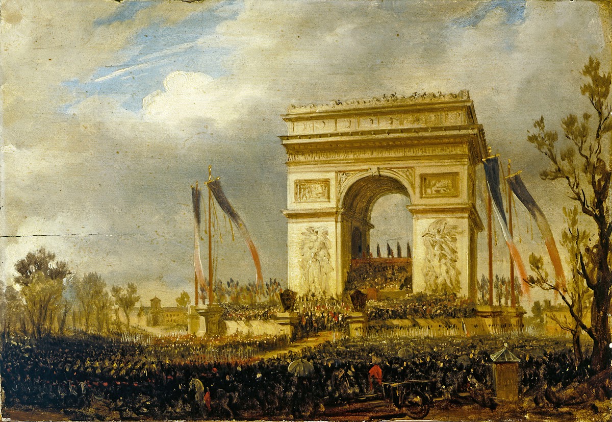 La fête de la Fraternité le 20 avril 1848 place de lÉtoile  distribution des dra