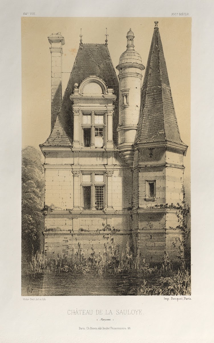 Château De La Sauloye Mayenne 1860