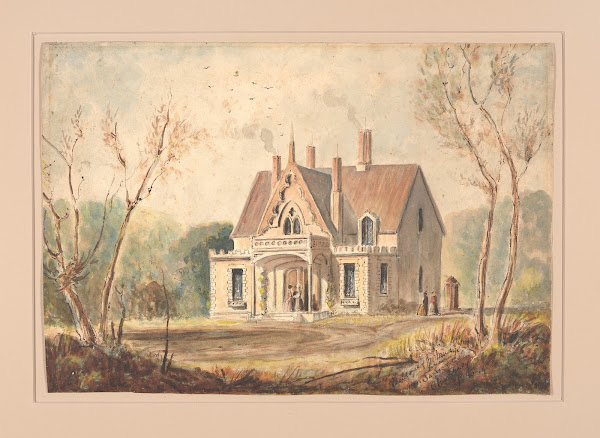 Residence of Mr Mudge Lyman near Swanscot 1855