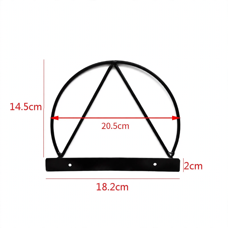 Wall shelf for magazines, iron, modern
