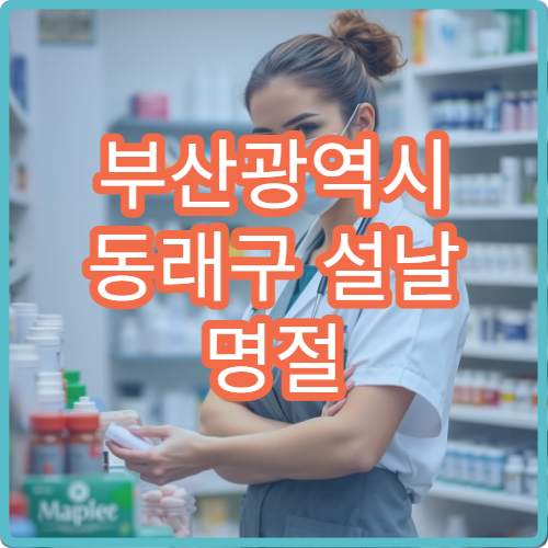 부산광역시 동래구 설날 명절 한의원·응급의학과·24시간 병원 연휴 당직진료 병원 안내