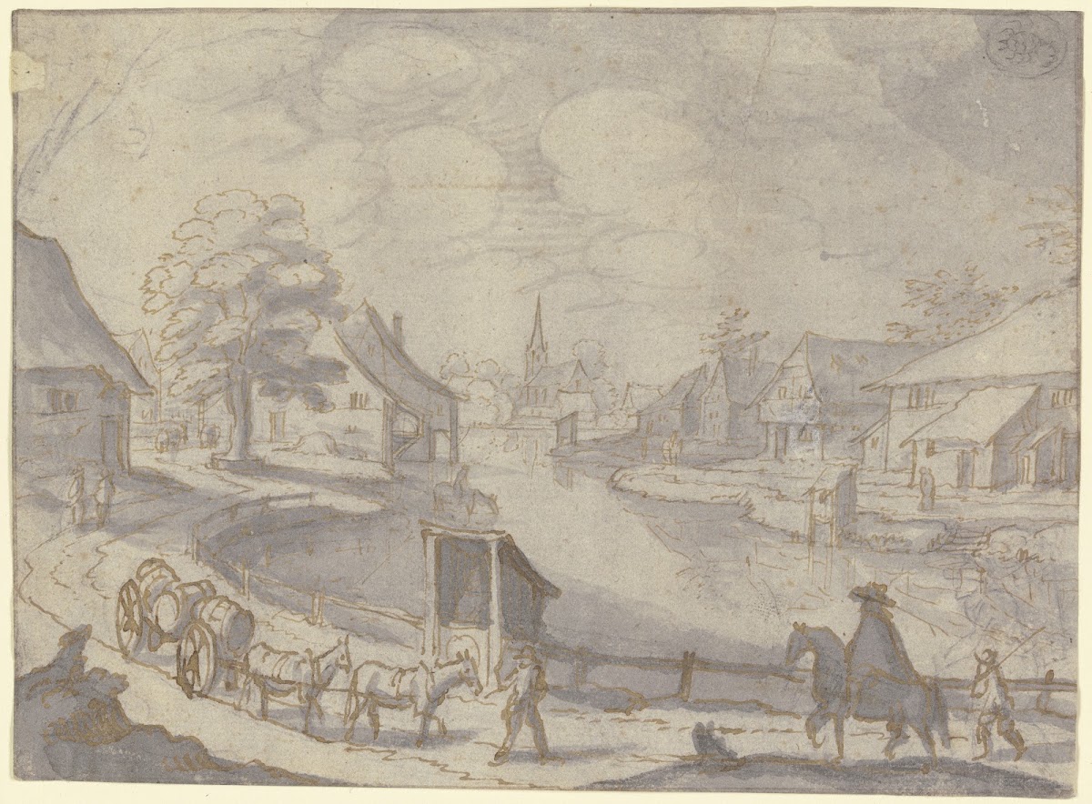 Monatsbild Oktober oben rechts das Zeichen des Skorpions ca 1622