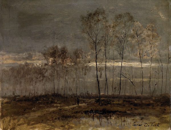 Landscape near Saint Christophe Normandy 19th century