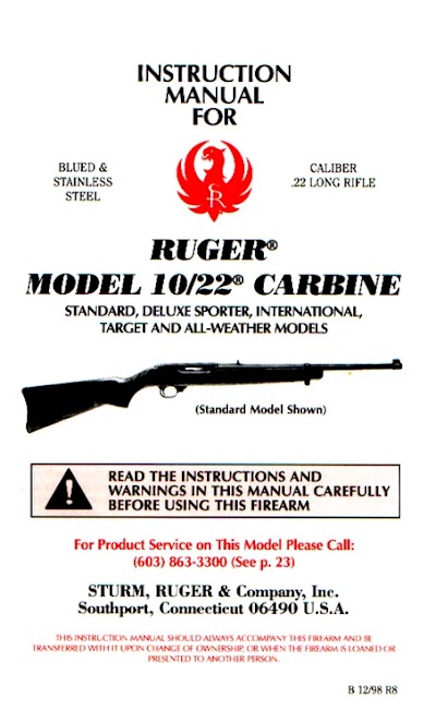 ruger 10-22 rifle carbine (1998) ww