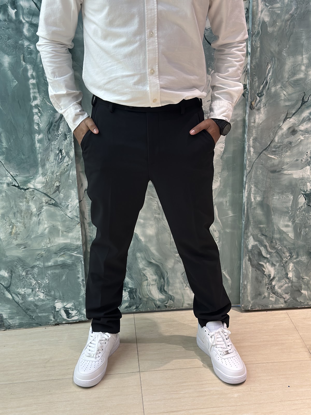 Flared Gurkha Pant Black