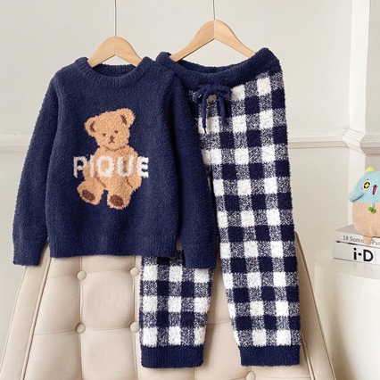 Familien-Schlafanzug-Set, weihnachtliches Bären-Design