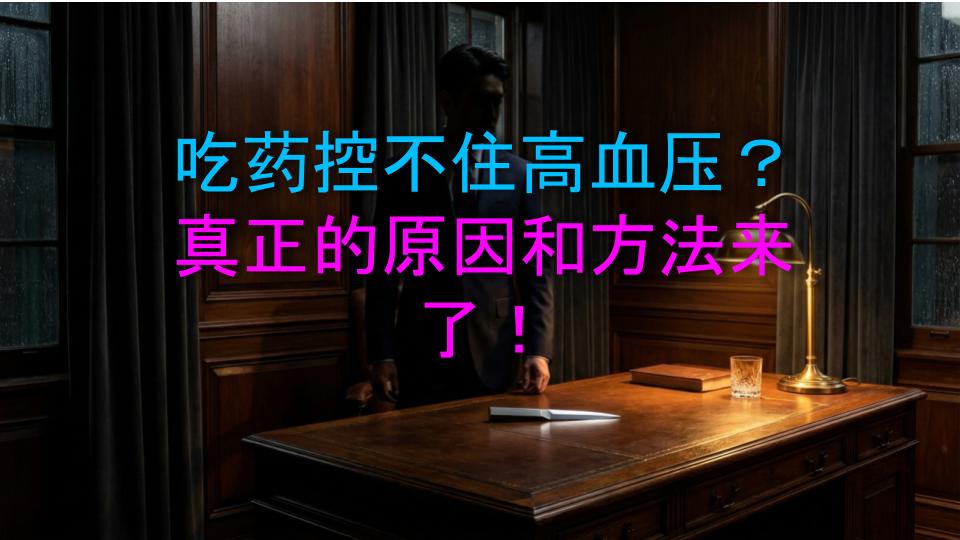 吃药控不住高血压？真正的原因和方法来了！