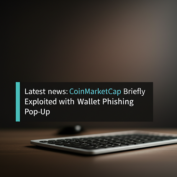 Latest news: CoinMarketCap Briefly Exploited with Wallet Phishing Pop-Up
