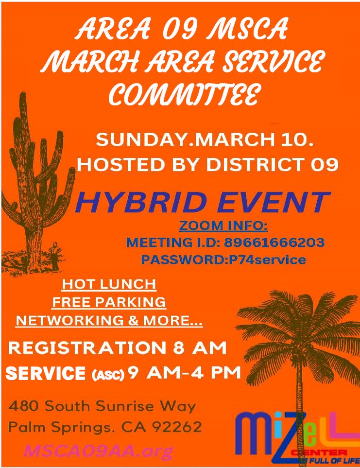 Flyer: Area Service Committee (ASC)