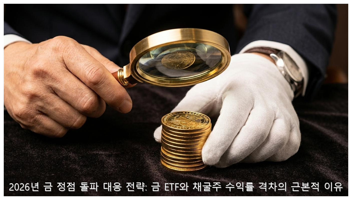 2026년 금 정점 돌파 대응 전략: 금 ETF와 채굴주 수익률 격차의 근본적 이유 핵심 안내 및 분석 인포그래픽 (5)