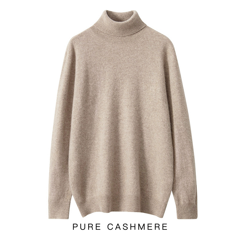Men's knit sweater made of 100% wool, loose fit