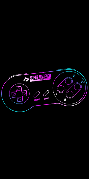 Snes, Joystick, Retro Console, Dark Background, Minimalism 4K Wallpaper Background