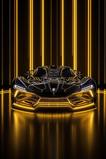Neon Supercar Picture