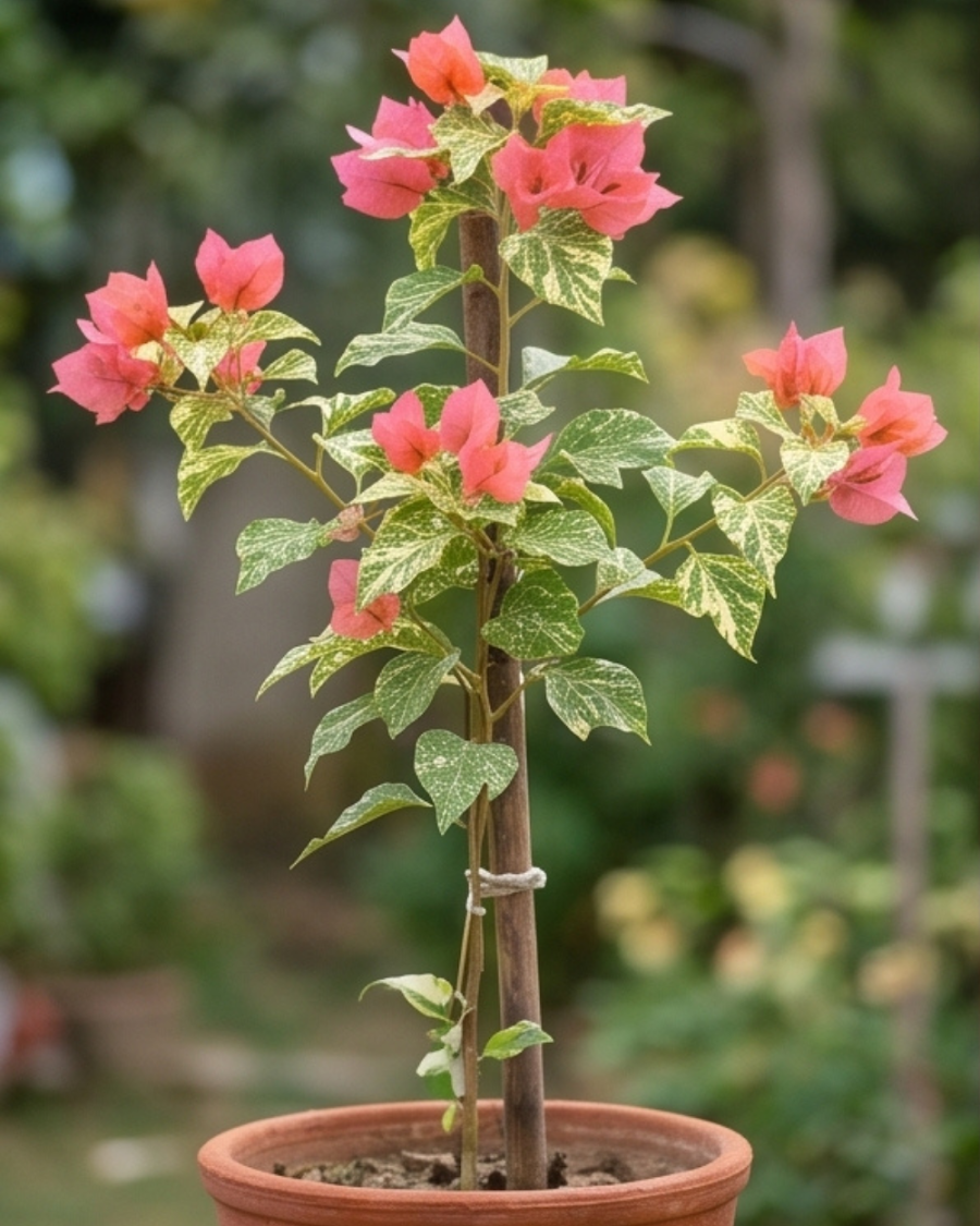 Imported Tiger Marble Bougainvillea Plant — view 2