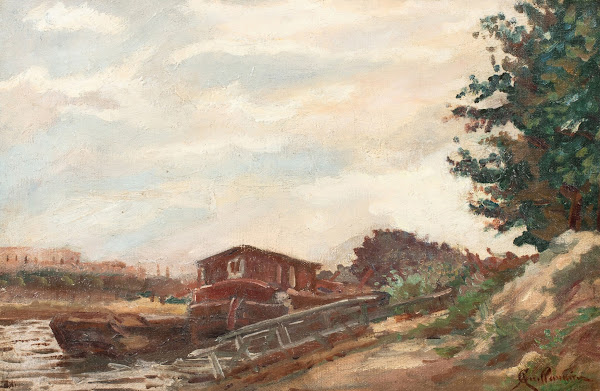 Péniches en Ile de France 1870