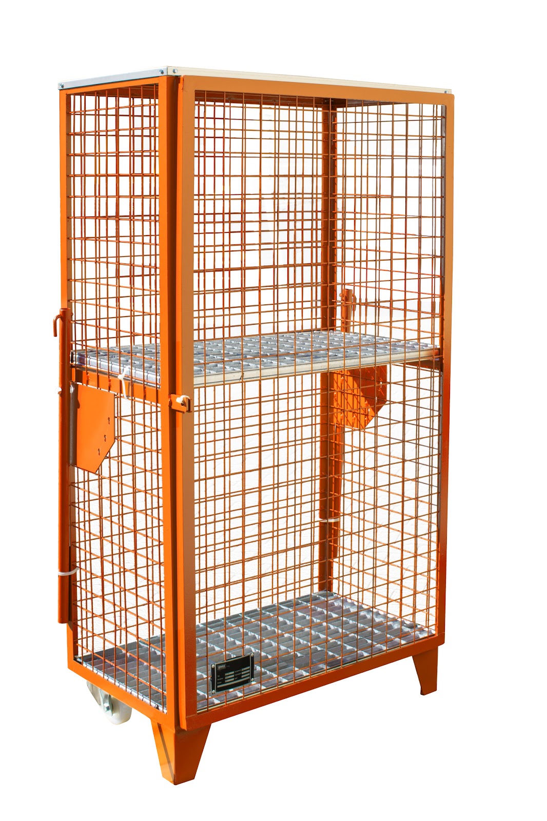 Gasflessen-depot GFD-R 4, gelakt, Geeloranje
