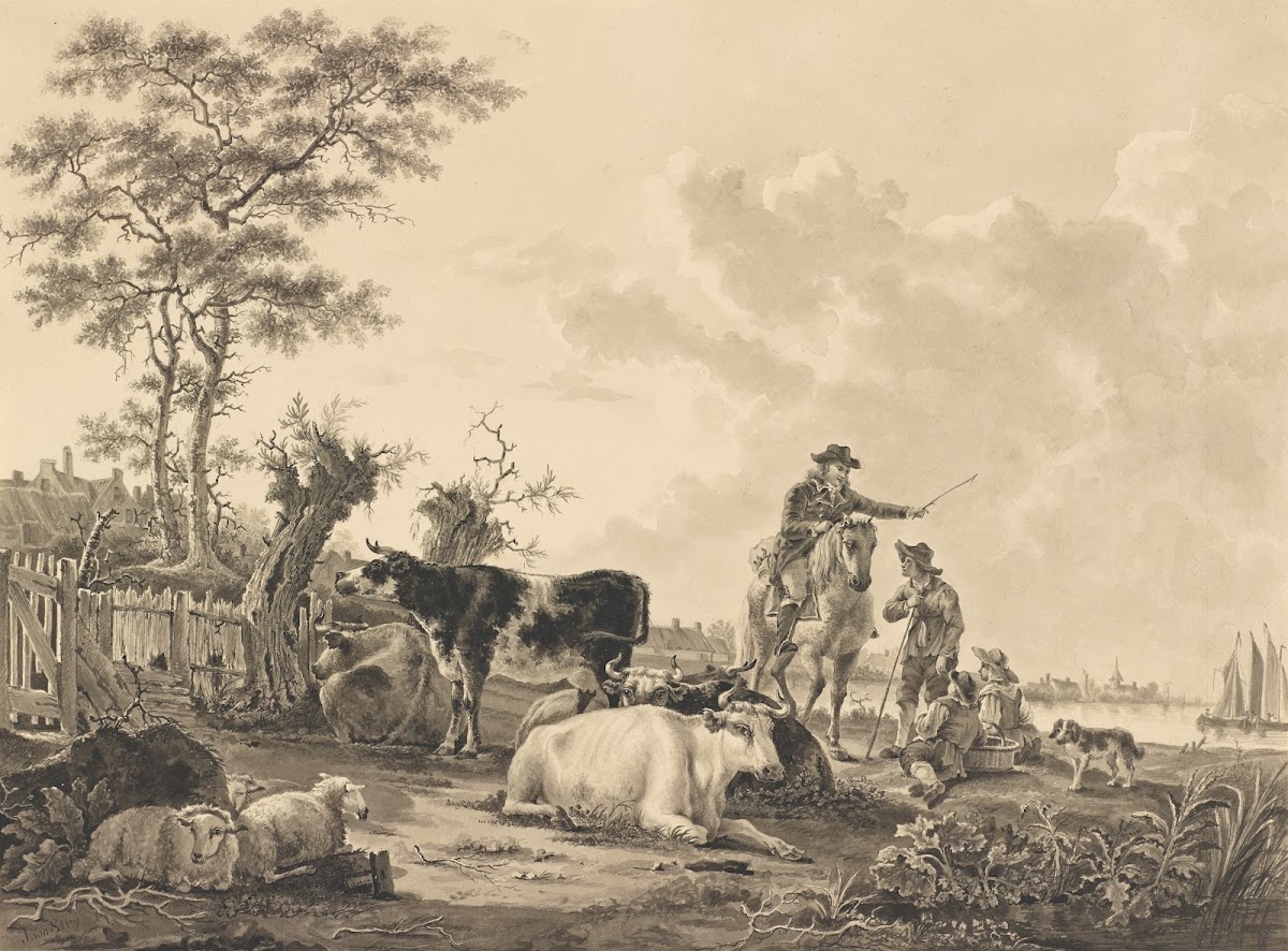 Landscape with Cattle Sheep and Herders 18001810