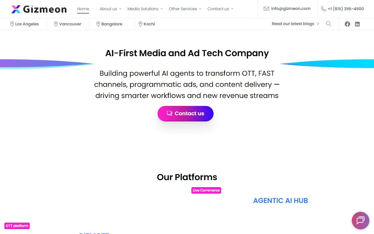 Captura de Gizmeon - Digital Transformation Partner