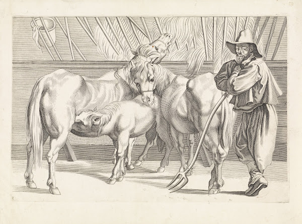 Stable with horses and groom 1616   1657