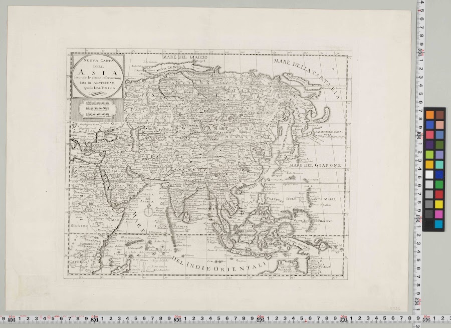 1745_Nuova carta dell Asia
