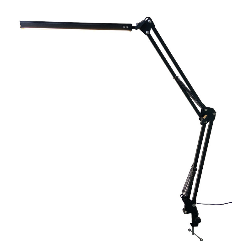 LED clamp lamp with flexible arm