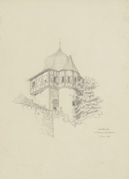 Fausttürmchen am Kloster Maulbronn 1848