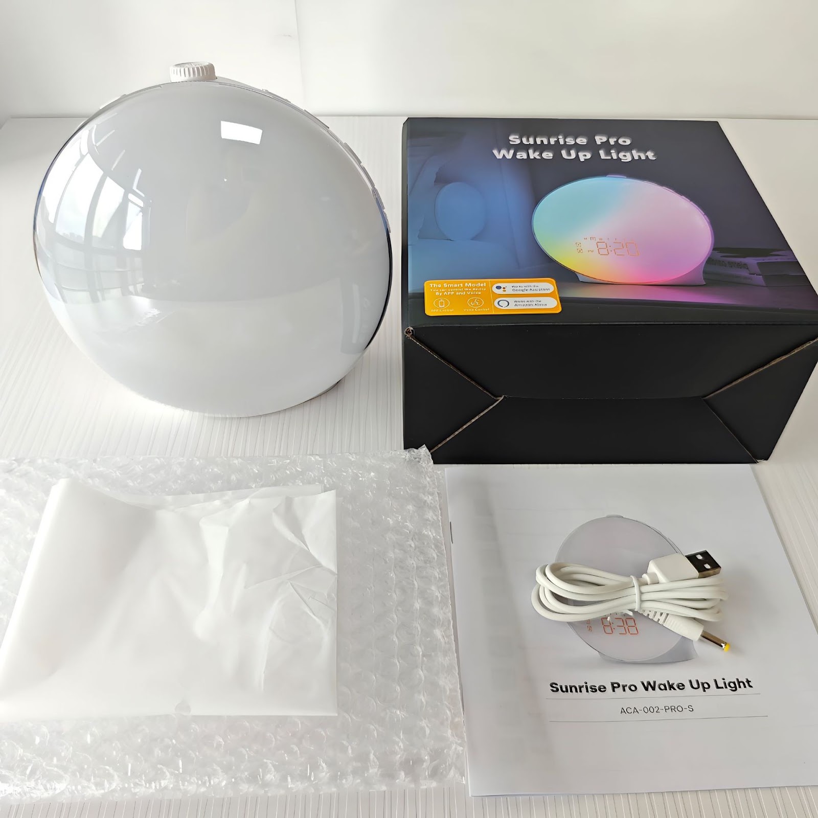 Intelligent LED Daylight Wake-Up Light with RGB Ambient