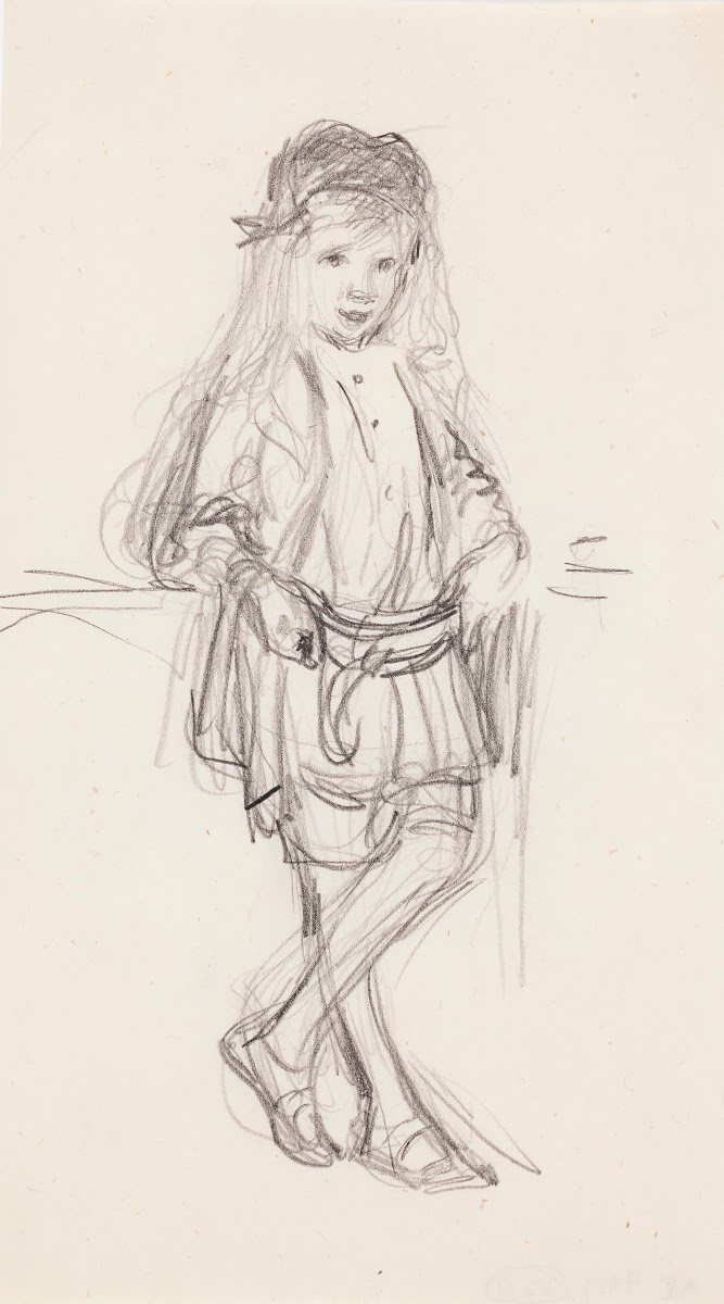 Antti Leaning on a Table 1906   1907