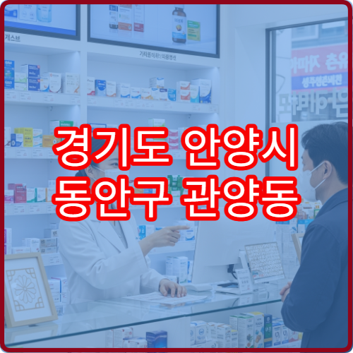 경기도 안양시 동안구 관양동 공휴일·대체공휴일 당번·당직 약국 문 연 곳 확인