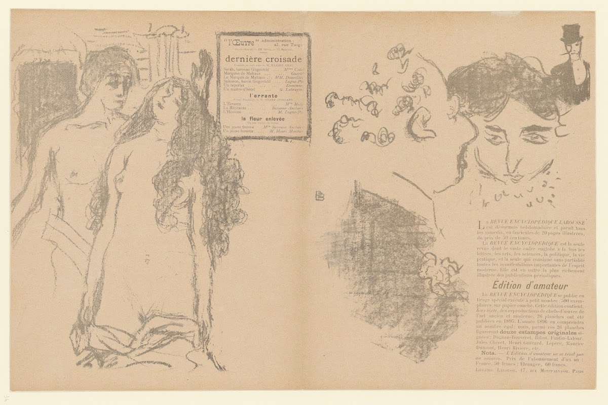 La dernière croisade  Programme pour le théâtre de loeuvre 1896
