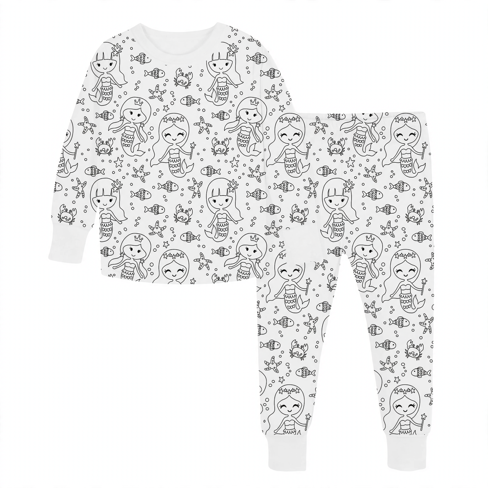 Kids Pajama Set, DIY Painting Kit, Cotton