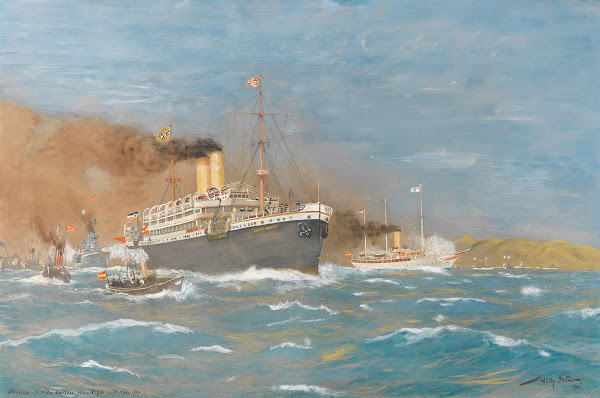 Abreise von SM des Kaisers von Vigo 16 März 1904