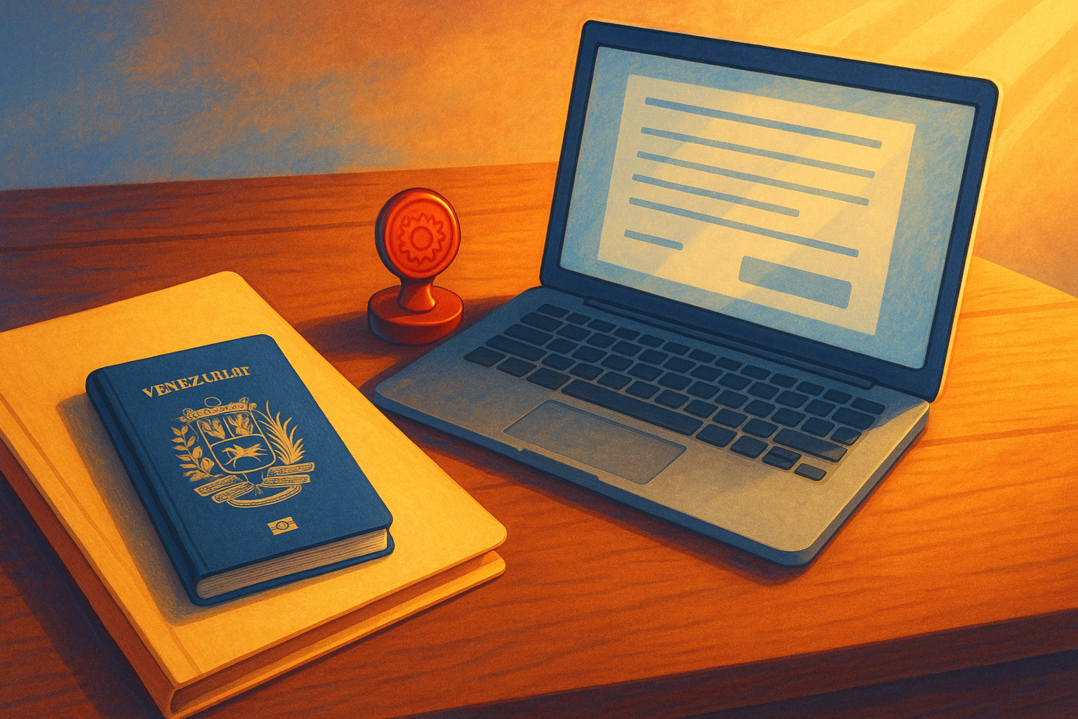 Carpeta de trámites y documentos apostillados para venezolanos en el exterior