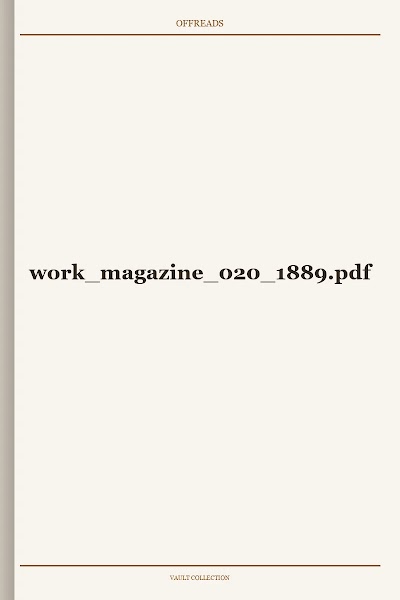 work magazine 020 1889