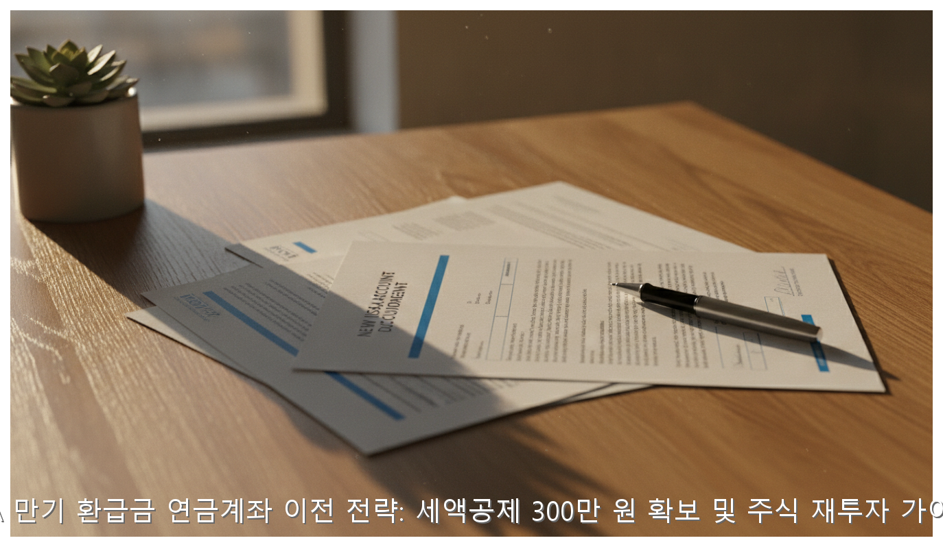 ISA 만기 환급금 연금계좌 이전 전략: 세액공제 300만 원 확보 및 주식 재투자 가이드 핵심 안내 및 분석 인포그래픽 (7)