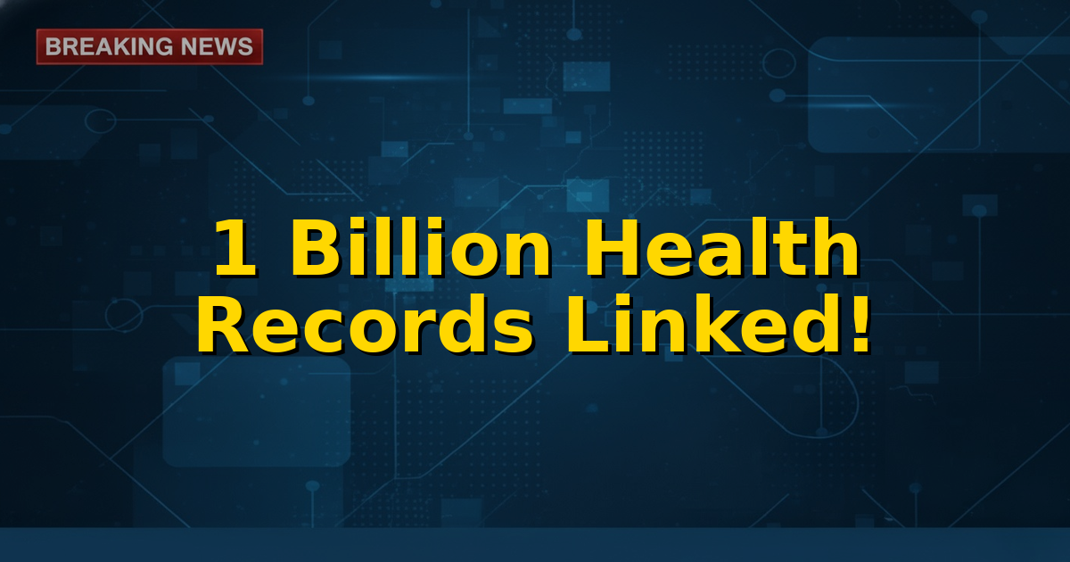 Digital healthcare dashboard showing 100 Crore linked health records, symbolizing India's progress in health technology.