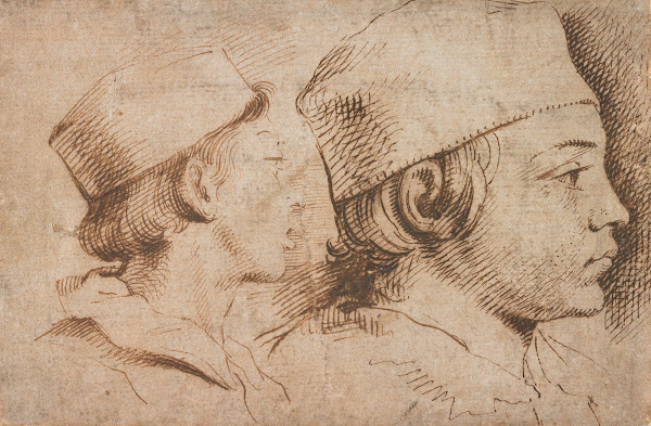 Heads of Two Boys 16th 17th century