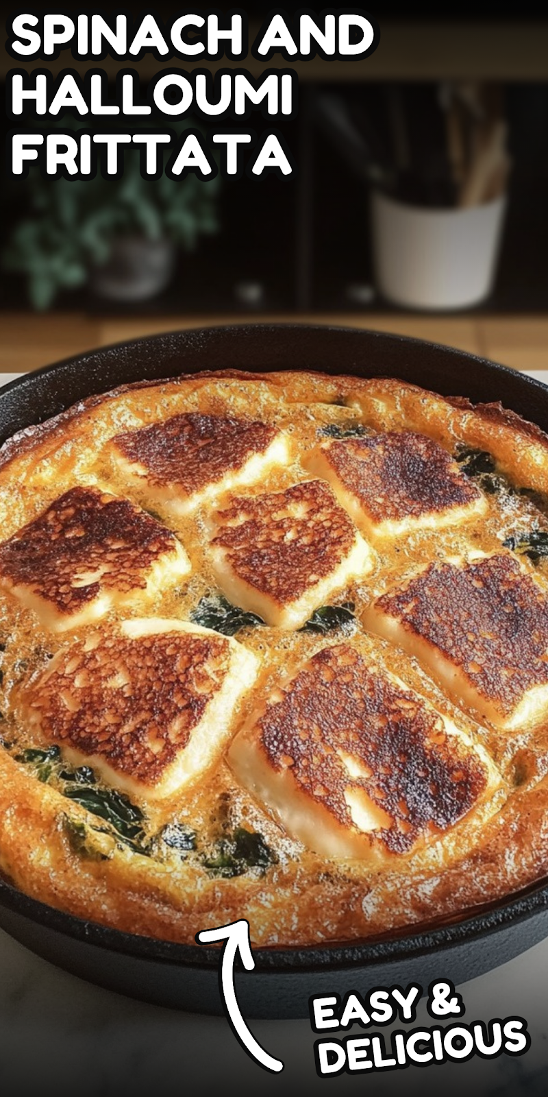Spinach and Halloumi Frittata