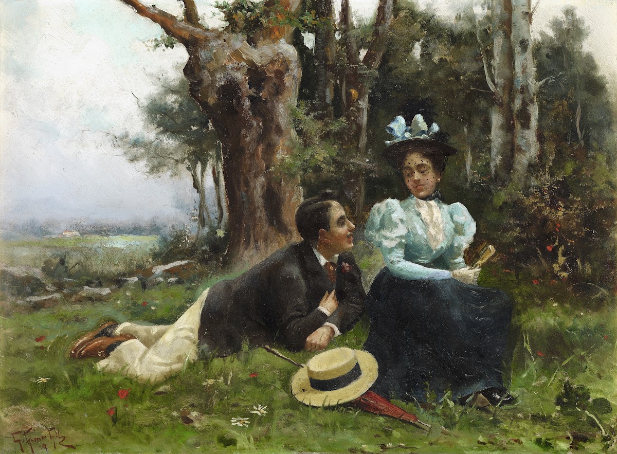 Courting in the Country c 1896
