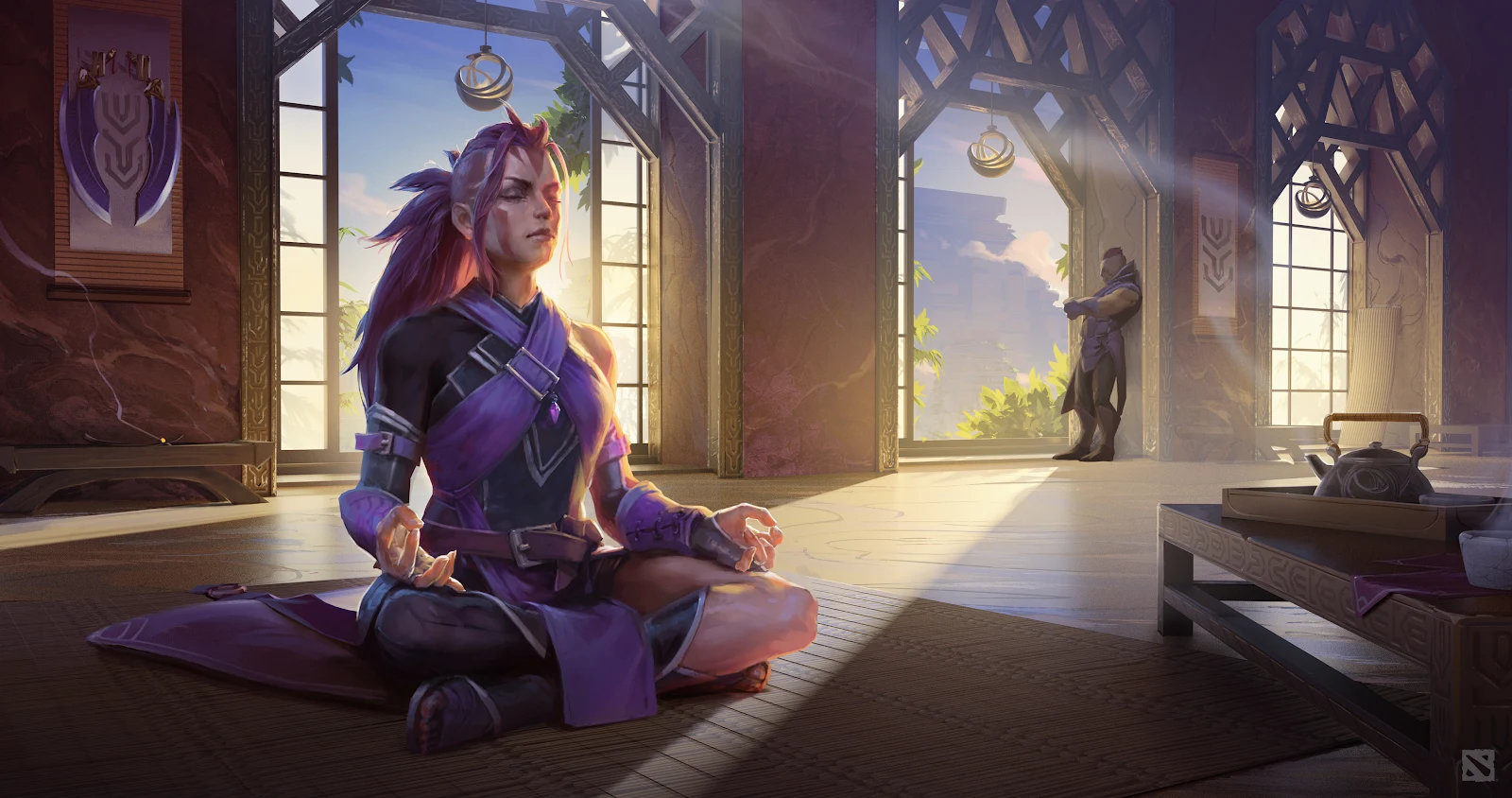 A Stunning Dota 2, Anti-Mage, Pc Gaming, Meditation, Fantasy Girl 4K Desktop and Mobile Wallpaper Background (4096x2160)