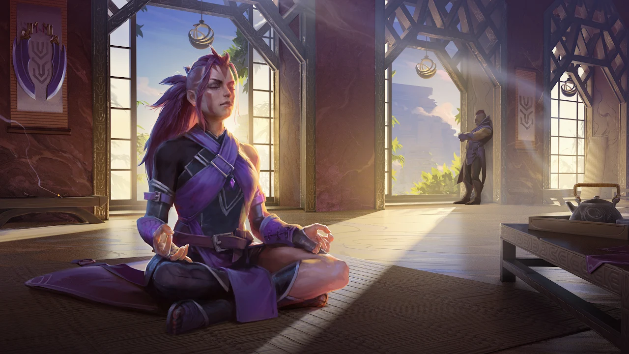 Dota 2, Anti-Mage, Pc Gaming, Meditation, Fantasy Girl 4K Desktop Wallpaper