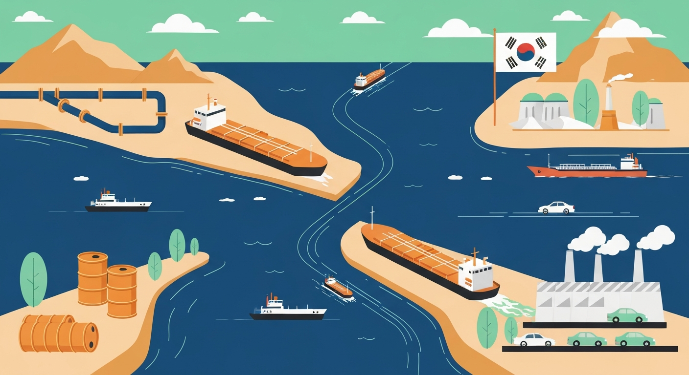 호르무즈 해협 에너지 의존도