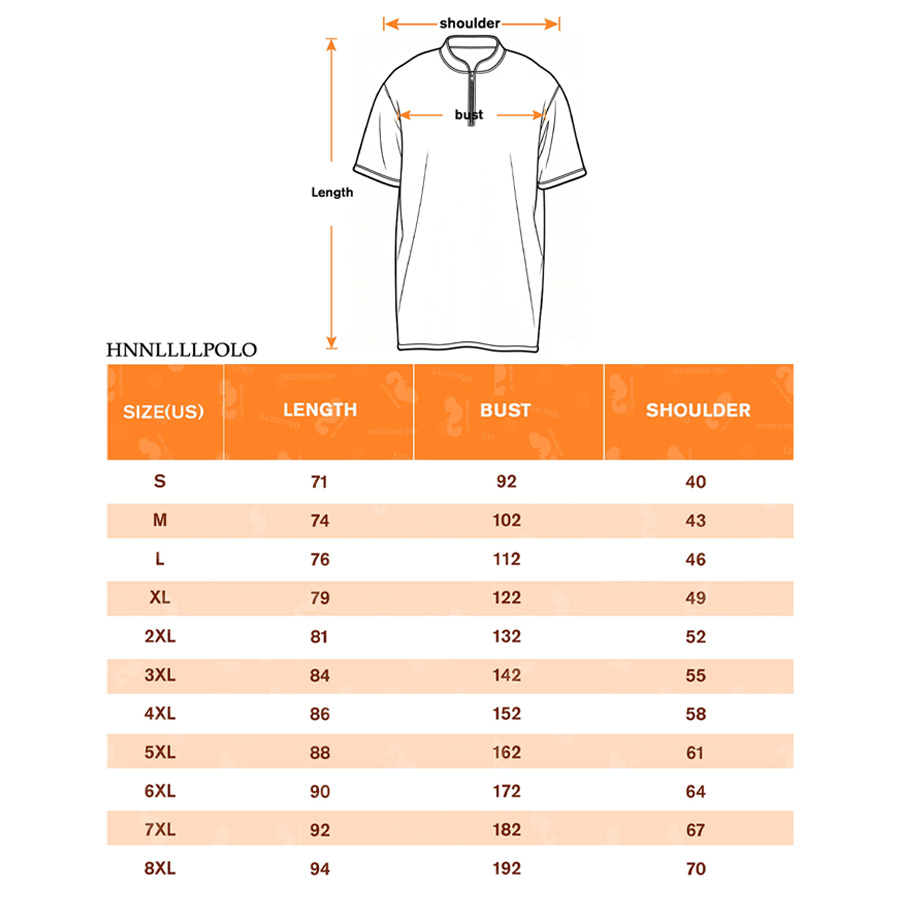 AOP HNH Stand collar zip polo shirt