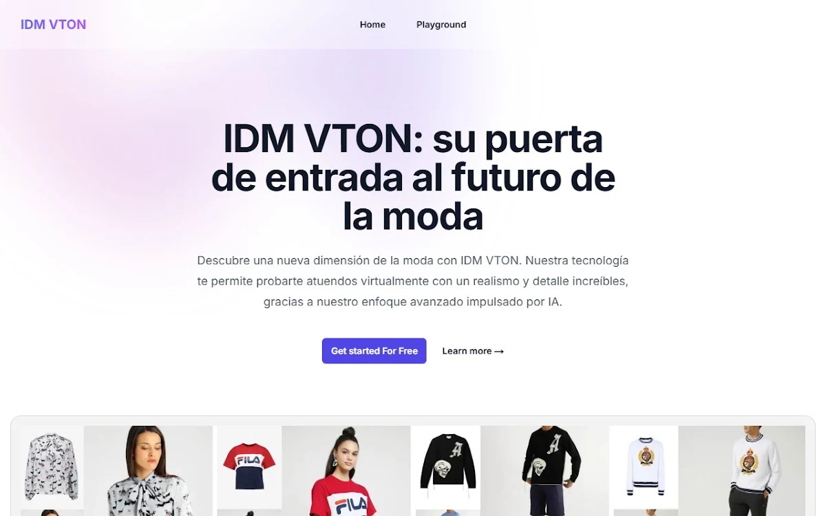 Captura de IDM VTON AI | Virtual Try-on AI