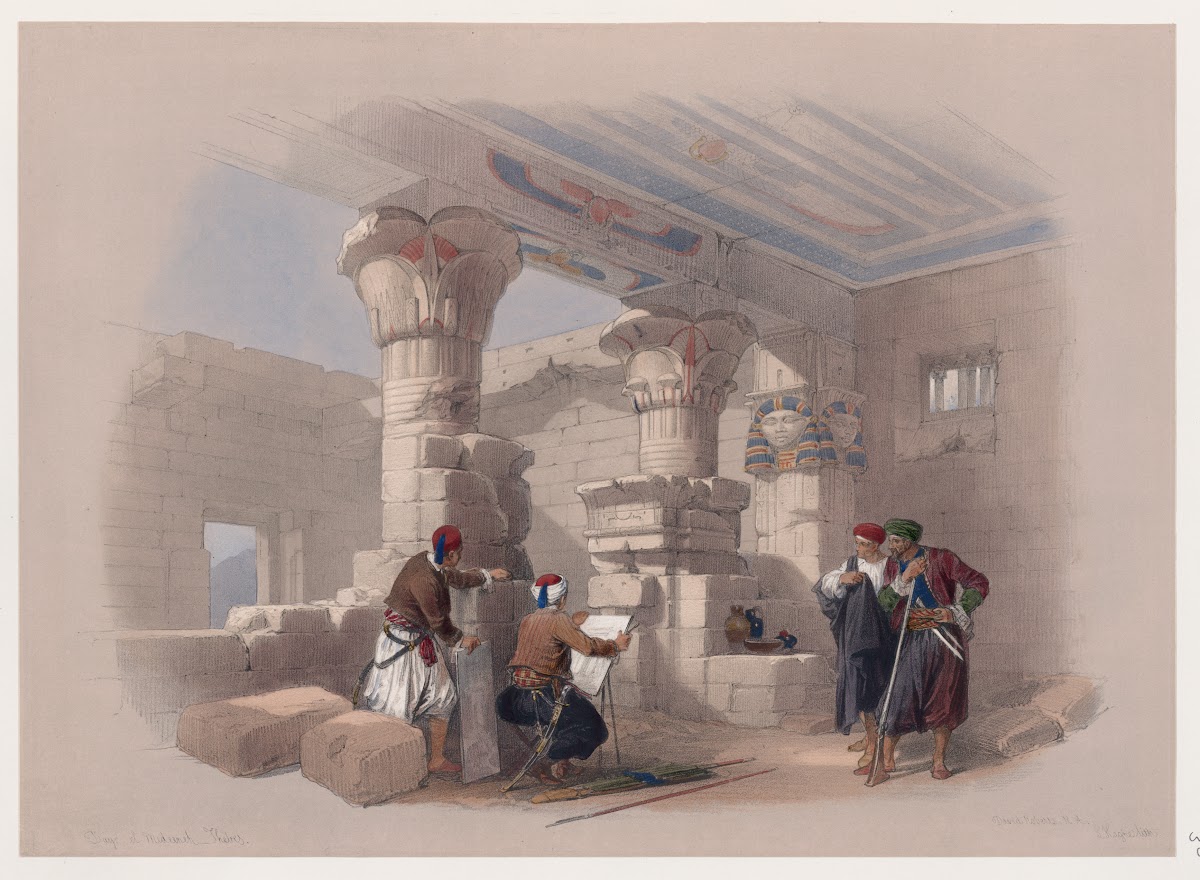 Dayr el Medeeneh Dayr al Madînah Thebes 1846 1849
