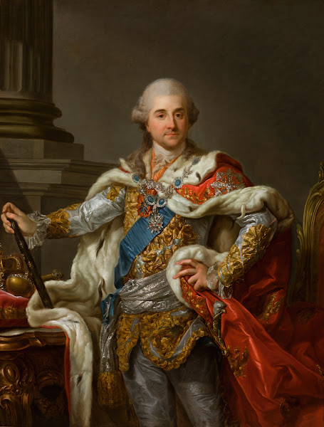 Portrait of Stanislaus Augustus Poniatowski in Coronation Robes 1790