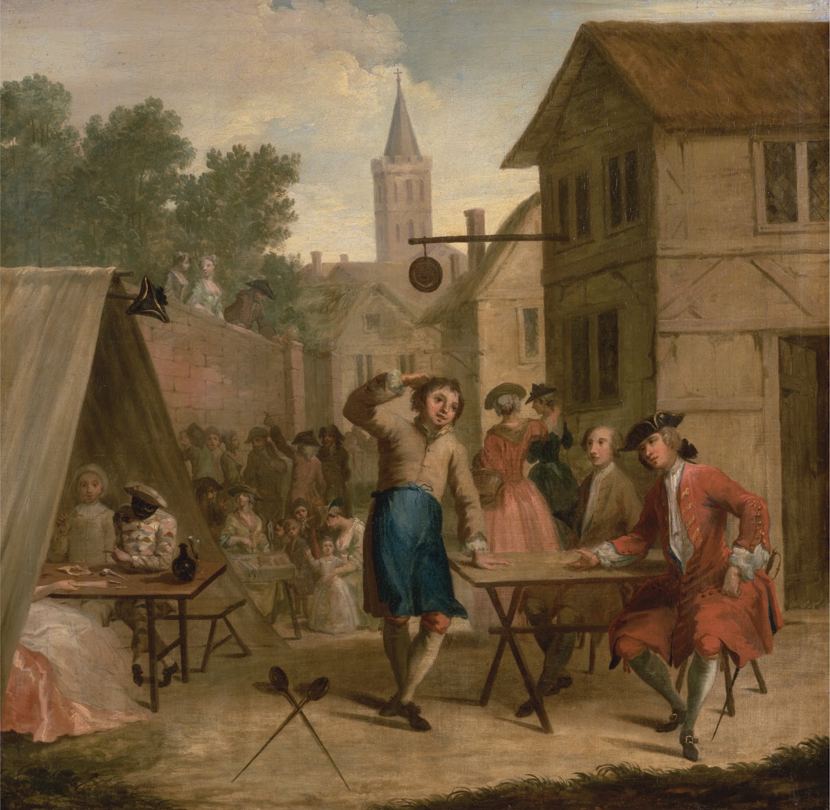 Hob Selling Beer at the Wake ca 1725